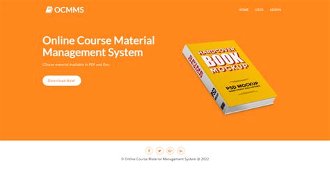 Online Course Material Management System Project In Php Course