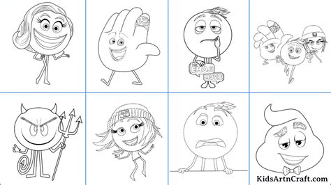 The Emoji Movie Coloring Pages For Kids Free Printables Kids Art