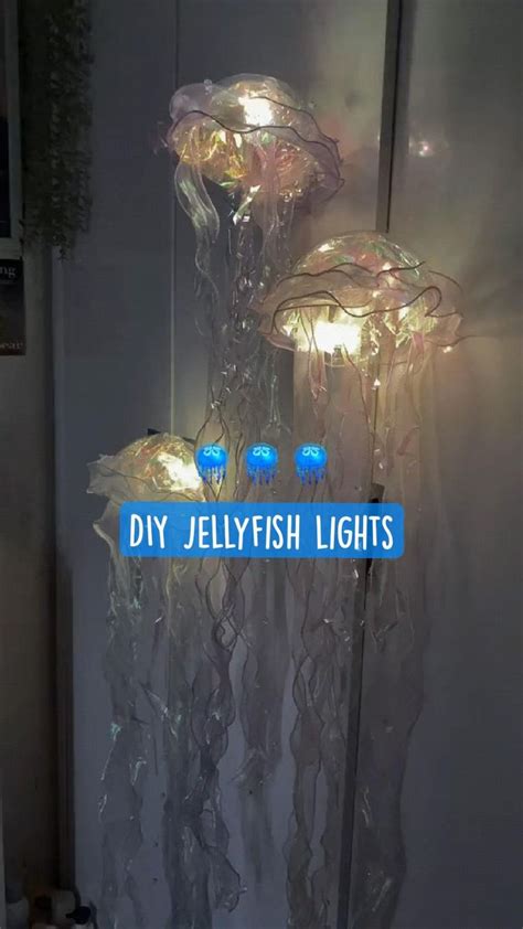 DIY jellyfish lights 🪼 | Easy diy room decor, Diy jellyfish, Diy crafts ...