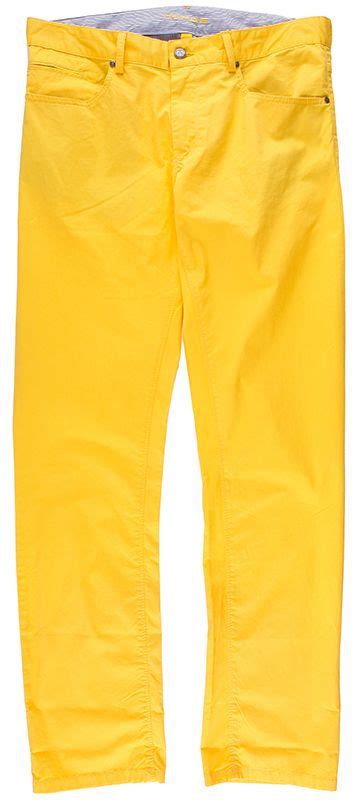 Gelbe Hose F R Herren Im Angenehmen Materialmix Herrenmode Sommer