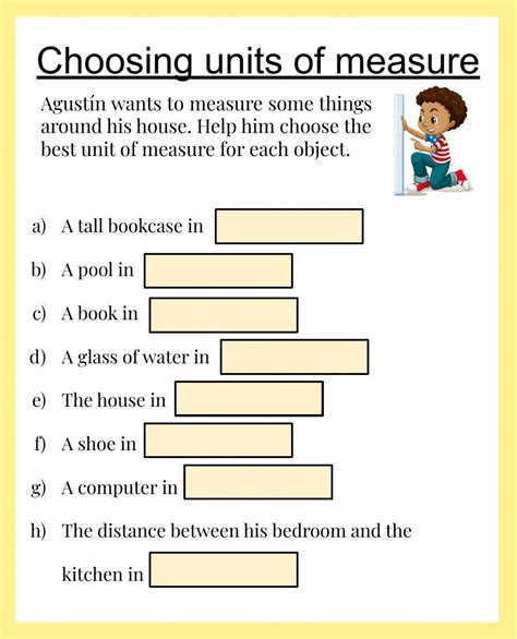 Appropriate Units Of Measurement Worksheet Teach Starter