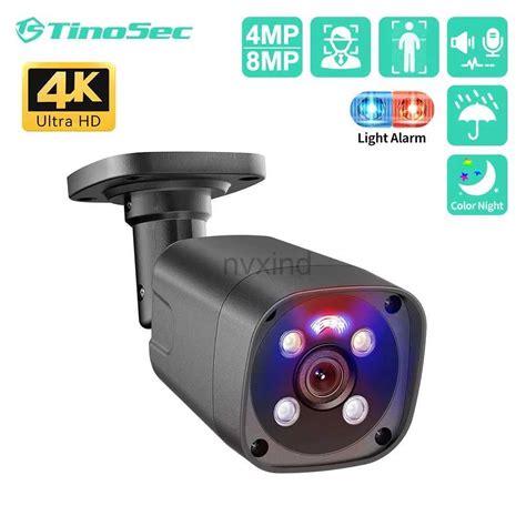 C Meras Ip Tinosec K Poe Seguran A C Mera Ip Ultra Hd Mp Mp Outdoor