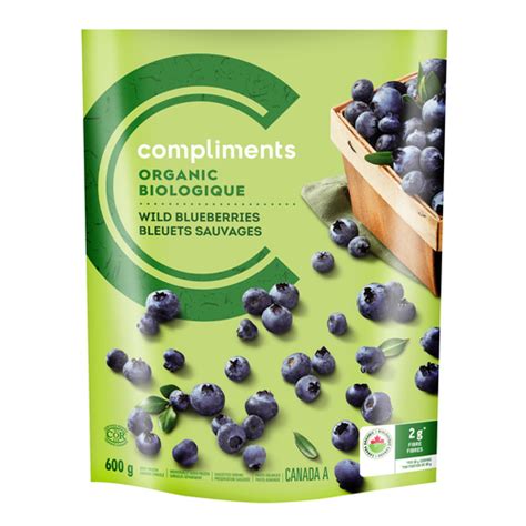 Organic Wild Frozen Blueberries G Compliments Ca