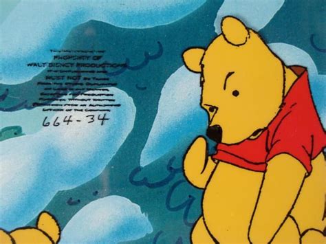 Original Winnie The Pooh Cel Background Animation Art