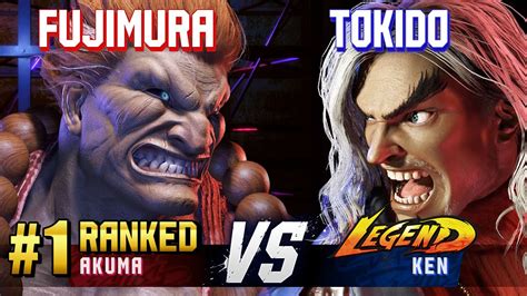 Sf Fujimura Ranked Akuma Vs Tokido Ken High Level Gameplay