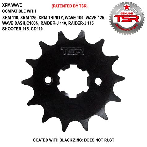 Xrm Wave Gd T Engine Sprocket Tsr Black Shopee