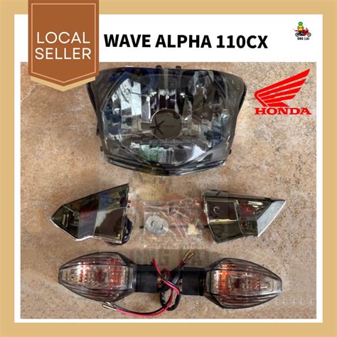 HONDA ALPHA WAVE110CX LAMPU BESAR SIGNAL DEPAN MODIFY CUSTOM TINTED