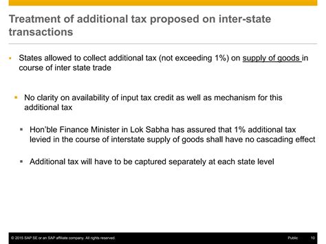 Gst Input Tax Credit Itc Utilization In Sap Ppt Free Download