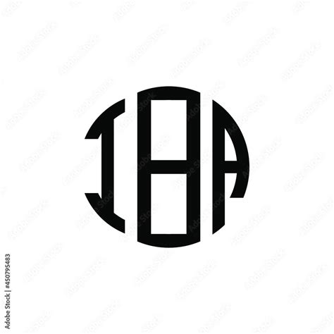 IBA letter logo design. IBA modern letter logo with black background. IBA creative letter logo ...