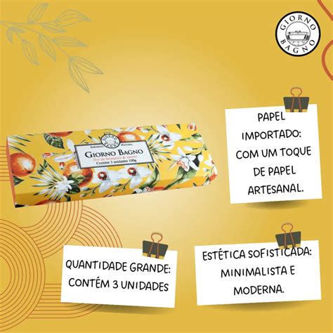 Kit Sabonete Giorno Bagno Flor De Laranjeira C Unidades De G Cada