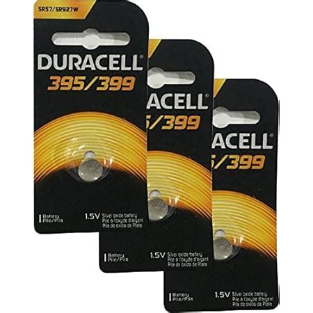 Amazon Duracell 395 399 Silver Oxide Button Battery 1 Count Pack