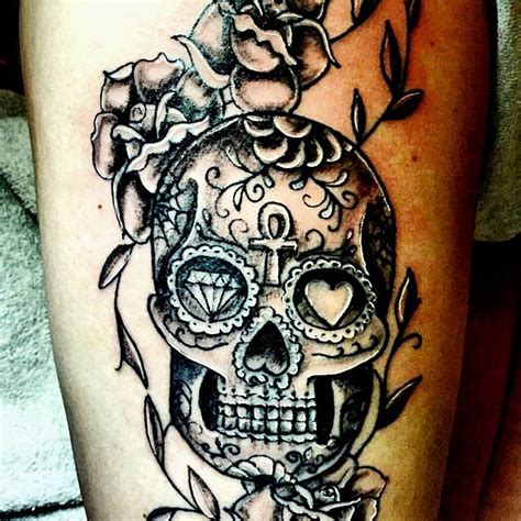 Sugar Skull Tattoo Drawing At Getdrawings Free Download