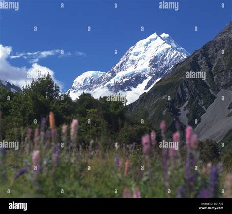 Mount Cook New Zealand Stock Photo - Alamy