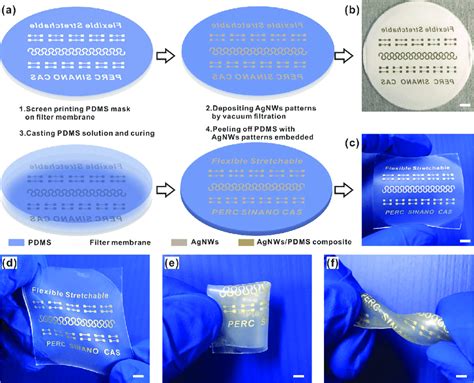 The Fabrication Process Of The Stretchable Electrode A Schematic