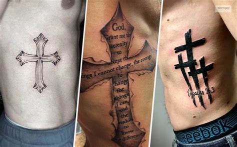 Cross Tattoo Designs For Men On Ribs