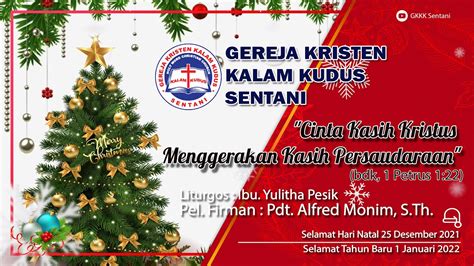 Perayaan Natal Jemaat GKKK Sentani 24 Desember 2021 YouTube