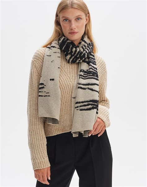 Strickschal Azebri Scarf Beige Online Bestellen Opus Online Shop