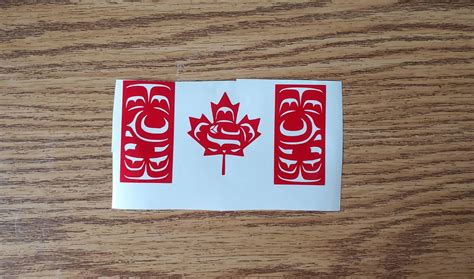 Indigenous Canadian Flag, Native Flag, Canadian Flag Vinyl Decal, Indigenous Vinyl - Etsy Canada