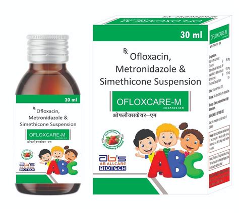 Ofloxacin Metronidazole And Simethicone Suspension Ofloxcare M 30