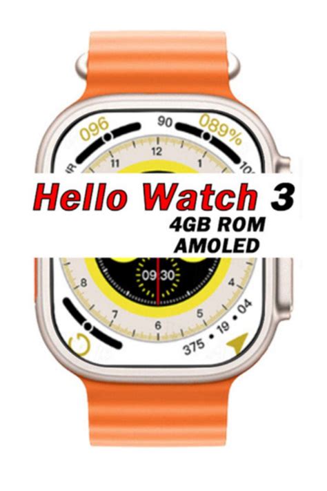 OBRAX Hello Watch 3 Amoled 3 Kordon Ultra 49mm Watch 8 Wireless Şarj