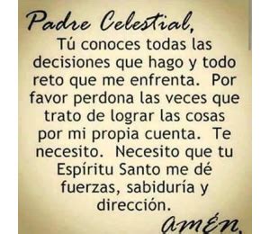 Oración al Padre celestial - Oración de la mañana