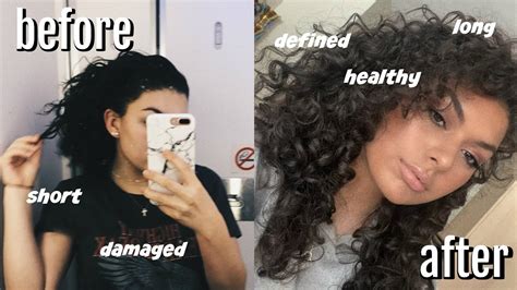 How I Grew Long Healthy Curls My Curly Hair Journey Youtube