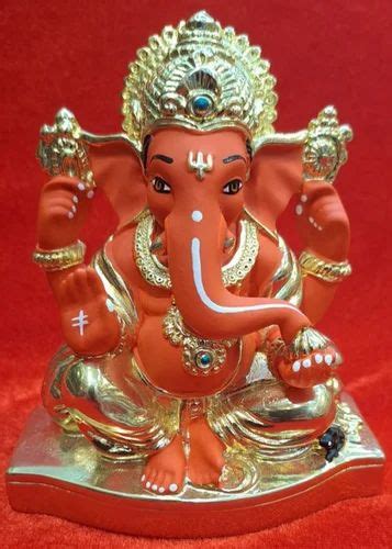 Gold Plated Terracotta Ganesha Statue At Rs Terracotta Ganesha