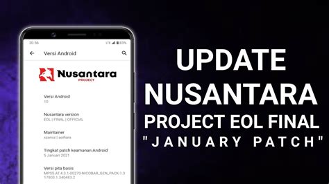 UPDATE NUSANTARA PROJECT EOL FINAL OFFICIAL Android 10 REDMI NOTE 8