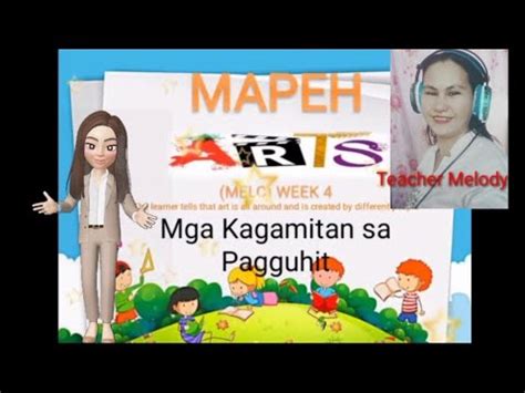 Grade 1 Arts Quarter 1 Week 4 Mga Kagamitan Sa Pagguhit YouTube