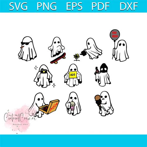 Bundle Cute Ghost svg, Ghost Clipart, Cute ghost svg, Boo sv - Inspire ...