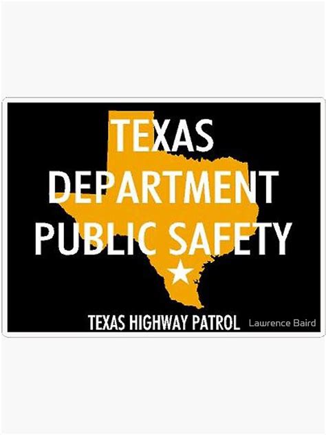 "Texas Highway Patrol Car Door Logo" Sticker for Sale by lawrencebaird ...