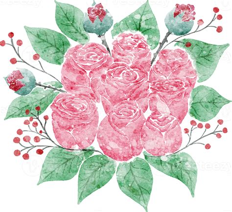 Flower watercolor transparent. 10286204 PNG