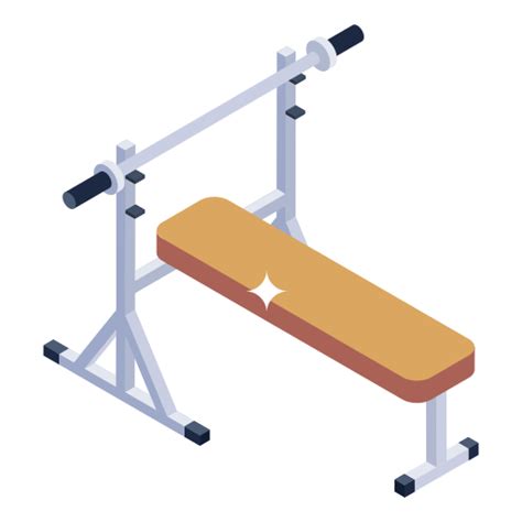 Bench Press Generic Isometric Icon