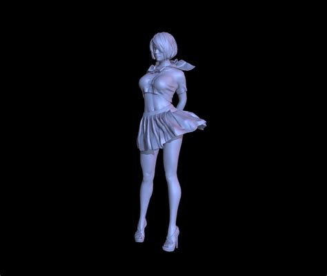 Sexy Girl With Uniform Stl 3d Stl File Sexy Anime Girl Stl Woman Stl Instantly Download Stl