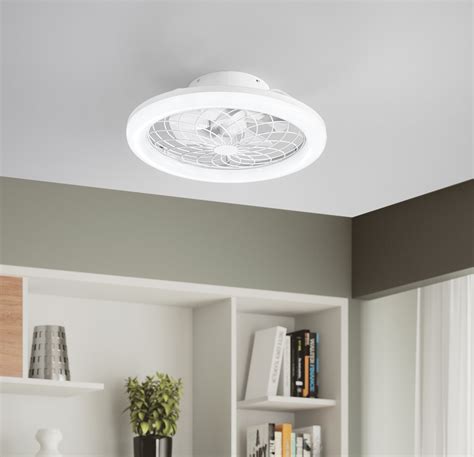 Ventilatore Da Soffitto Con Luce Etesia Bianco D 49 Cm Con