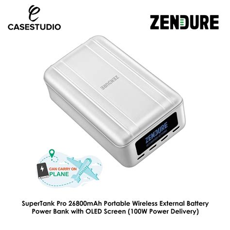 Zendure Supertank Pro Mah Portable Wireless External Battery Power