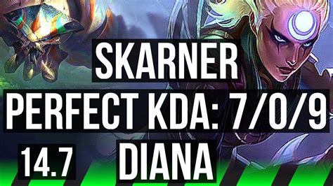 Skarner Vs Diana Jgl Rank 2 Skarner 7 0 9 Godlike Tr