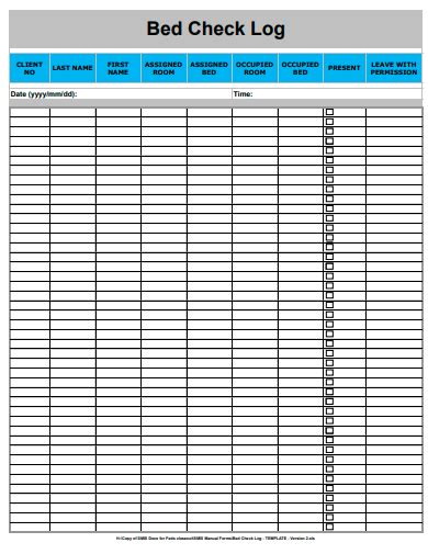 Free 10 Check Log Samples In Pdf