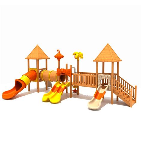 Wooden slide set,Wooden playground - Zhejiang Monle Toys Co.,Ltd