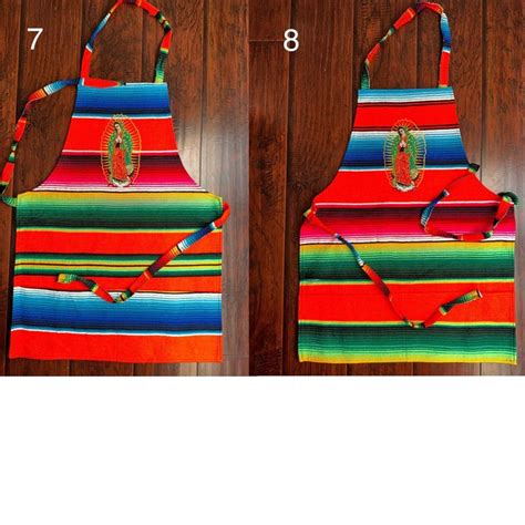 Sarape Lotería Aprons Mexican Aprons Sarape Aprons Mexican Aprons