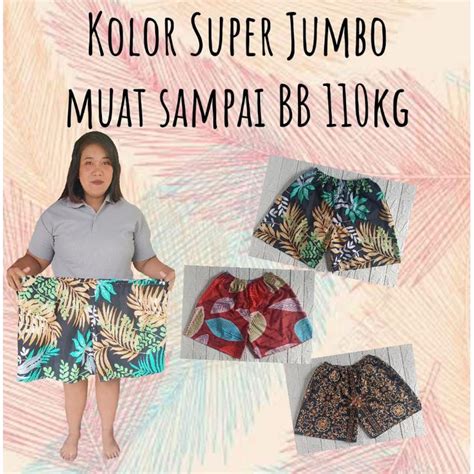 Jual Celana Pendek Jumbo MUAT SAMPAI BB 110KG Shopee Indonesia