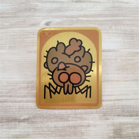 Gold Infected Wolf Spider Creature Card Grounded Inspired - Etsy