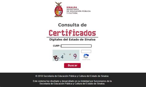 Certificado De Primaria Sinaloa Enlineamex