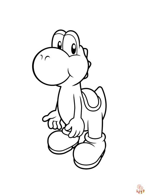 Coloriage Yoshi Dessins Imprimer Pour Les Fans