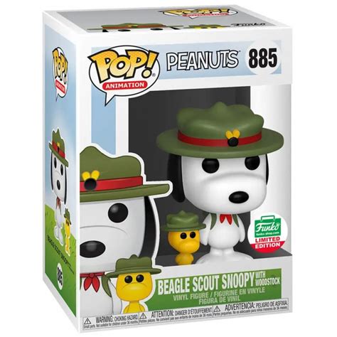 Funko Pop Beagle Scout Snoopy With Woodstock Peanuts