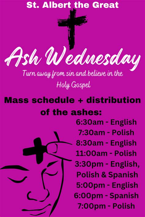 Ash Wednesday 2024 - St. Albert the Great Parish