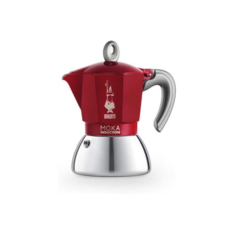 Bialetti Moka Induktion Espressokocher Rot Tassen Kaffeetraum