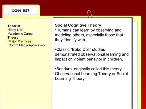 Albert Bandura Social Cognitive Theory PPT