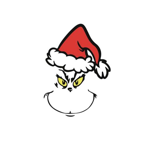 The Grinch Face Svg Etsy