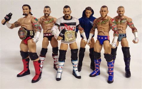 Mattel Wwe Elite Cm Punk Action Figure Loose Lot W Customs 1826890039